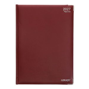 CONCEPT A4 2027 PAGE A DAY DESK DIARY - ASST