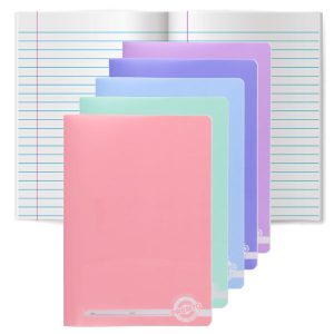PREMTO PASTEL A4 160pg DURABLE COVER MANSUCRIPT BOOK - ASST.