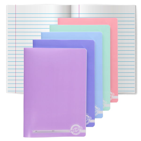 PREMTO PASTEL A4 160pg DURABLE COVER MANSUCRIPT BOOK - ASST. - Image 2