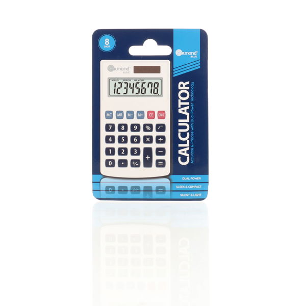 ORMOND 8 DIGIT CALCULATOR - WHITE - Image 3