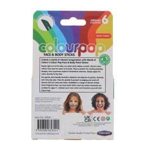 WORLD OF COLOUR SET 6 COLOURPOP FACE & BODY STICKS