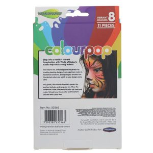 WORLD OF COLOUR SET 8 COLOURPOP FACE & BODY STICKS