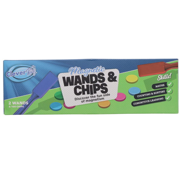 CLEVER KIDZ PKT 2. WANDS & 100 CHIPS MAGNETIC WANDS & CHIPS - Image 4