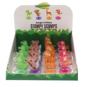 WORLD OF COLOUR JUNGLE CRITTERS STAMPY SCAMPS - 4 ASST.