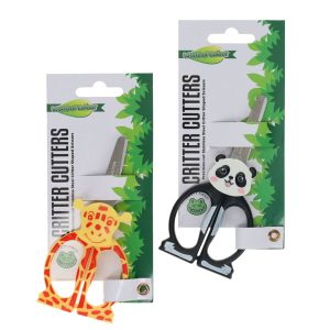 WORLD OF COLOUR CRITTERS CUTTERS STAINLESS STEEL CRITTER SHAPED SCISSORS - ASST