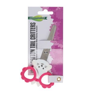 WORLD OF COLOUR COTTON TAIL CRITTERS STAINLESS STEEL BUNNY SCISSORS