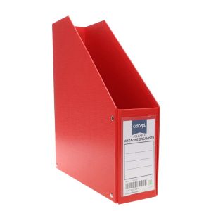 CONCEPT FOLDABLE MAGAZINE ORGANIZER BOX 3"" - 3 ASST