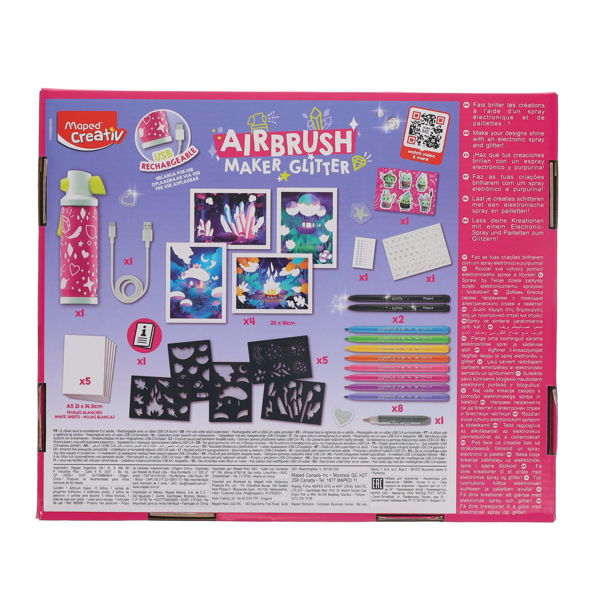 MAPED CREATIV AIRBRUSH MAKER GLITTER SET - Image 2
