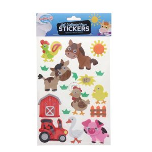 CRAFTY BITZ SELF-ADHESIVE FOAM STICKERS - FARM ANIMALS