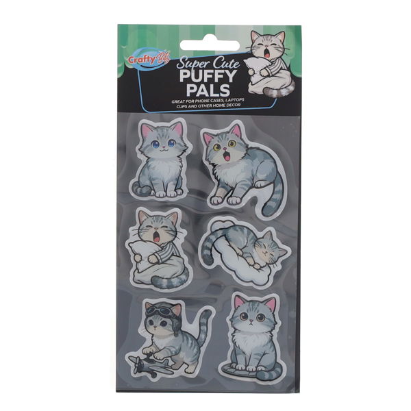 CRAFTY BITZ SUPER CUTE PUFFY PALS STICKERS