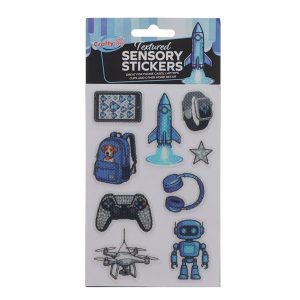 CRAFTY BITZ TEXTURED SENSORY STICKERS