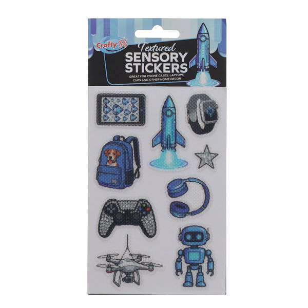 CRAFTY BITZ TEXTURED SENSORY STICKERS