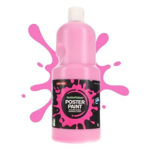 WORLD OF COLOUR 1ltr POSTER PAINT - MAGENTA