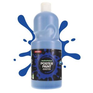 WORLD OF COLOUR 1ltr POSTER PAINT - ULTRAMARINE BLUE