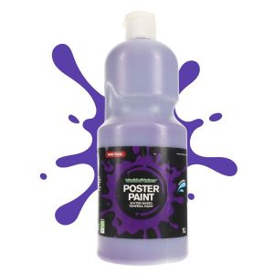 WORLD OF COLOUR 1ltr POSTER PAINT - VIOLET