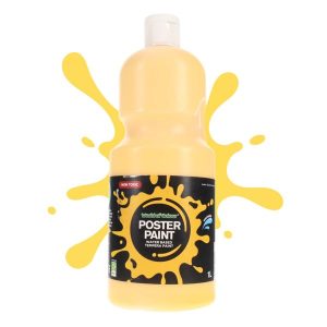 WORLD OF COLOUR 1ltr POSTER PAINT - WARM YELLOW